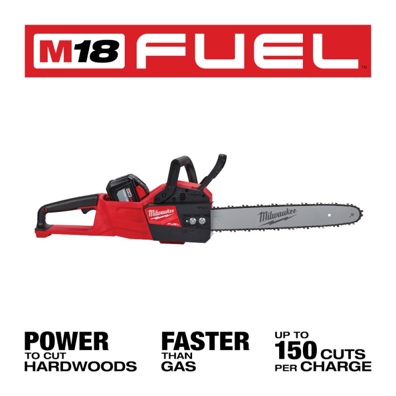 Milwaukee 2727-21HDB M18 FUEL 18V Cordless Chainsaw Kit w/ Blower - Image 3