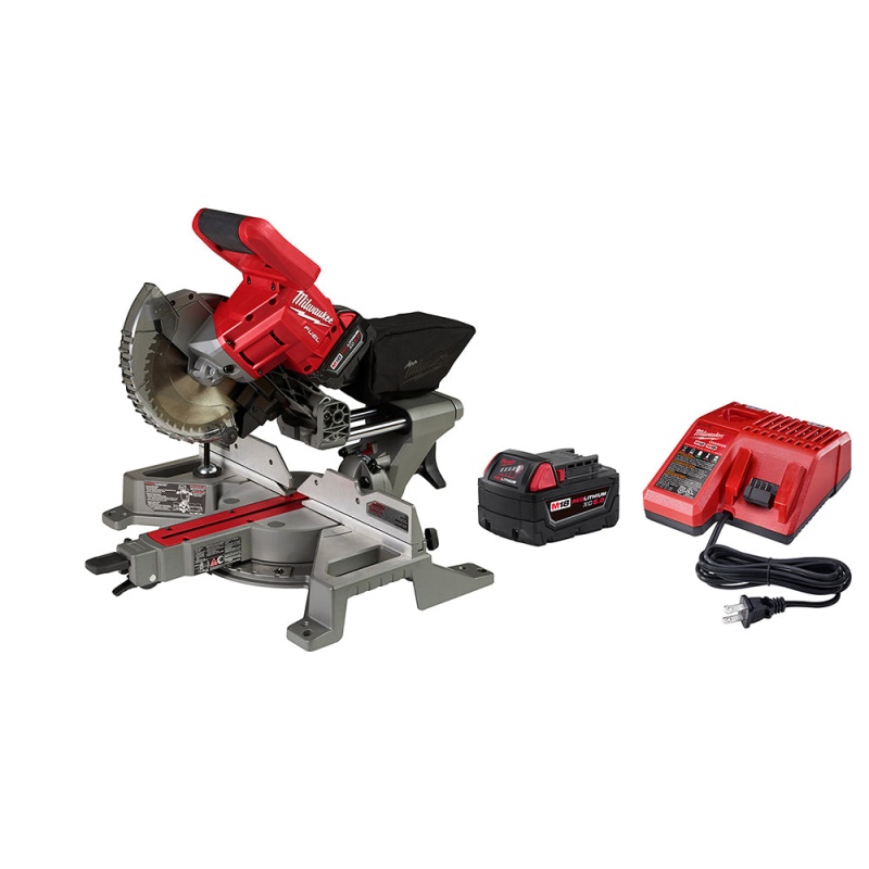 Milwaukee 2733-21 M18 FUEL 18V 7-1/4-Inch Dual Bevel Sliding Miter Saw Kit