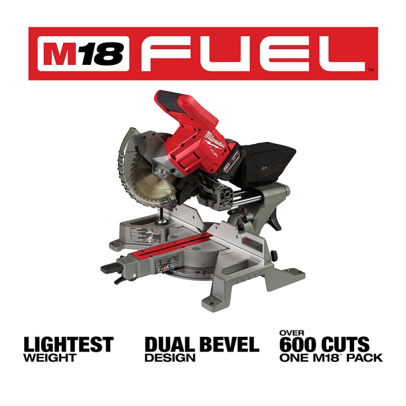 Milwaukee 2733-21 M18 FUEL 18V 7-1/4-Inch Dual Bevel Sliding Miter Saw Kit - Image 3