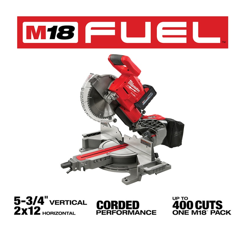 Milwaukee 2734-21 M18 FUEL 18V 10" Dual Bevel Sliding Compound Miter Saw Kit - Image 3