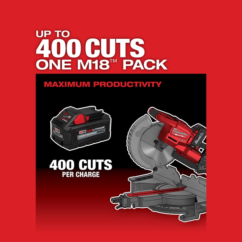 Milwaukee 2734-21 M18 FUEL 18V 10" Dual Bevel Sliding Compound Miter Saw Kit - Image 6