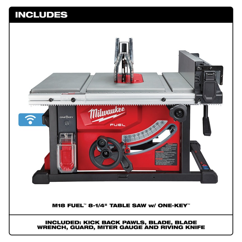 Milwaukee 2736-20 M18 FUEL 18V 8-1/4-Inch One-Key Cordless Table Saw - Bare Tool - Image 2