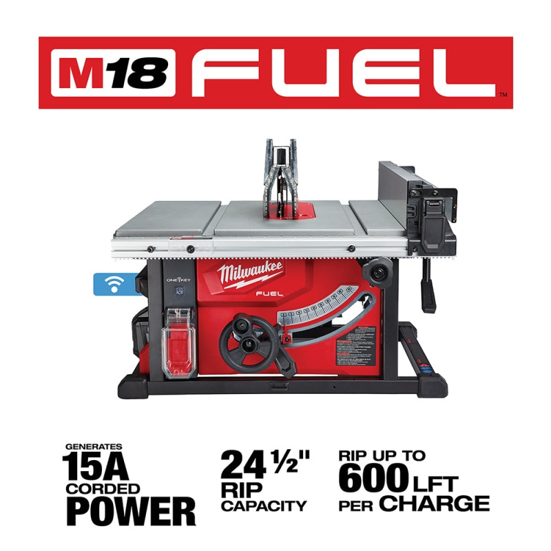 Milwaukee 2736-21HD M18 FUEL 18V 8-1/4-Inch Cordless One-Key Table Saw Kit - Image 2