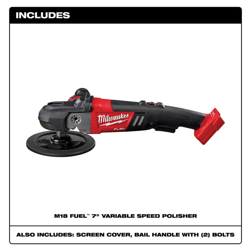 Milwaukee 2738-20 M18 18V FUEL 7?? Cordless Lithium-Ion Polisher - Bare Tool - Image 2