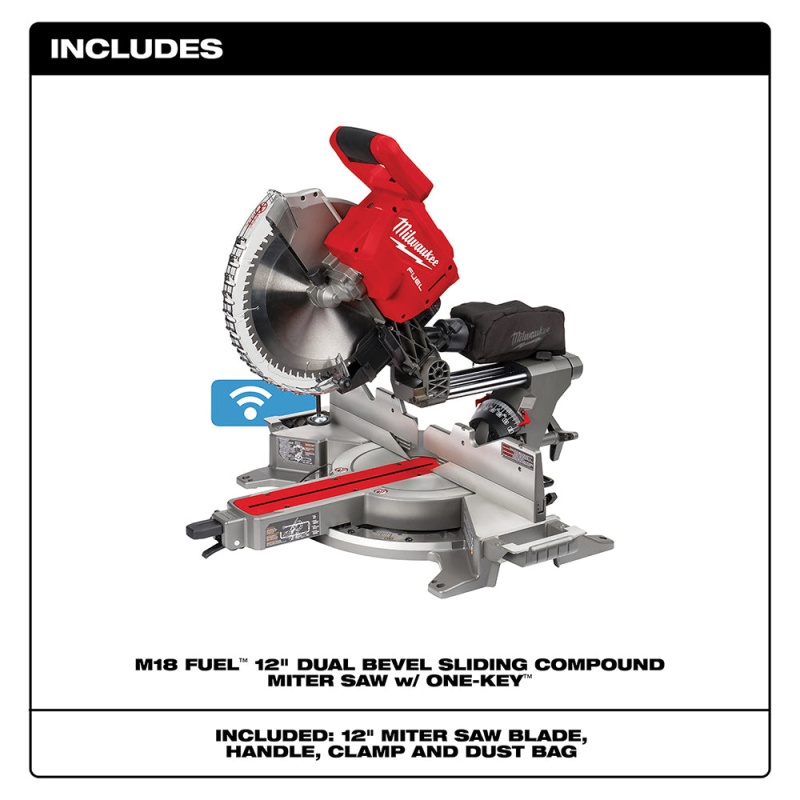 Milwaukee 2739-20 M18 FUEL 18V 12" Dual Bevel Slide Compound Miter Saw-Bare Tool - Image 2