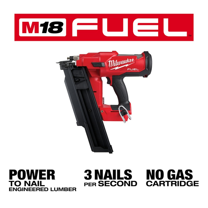 Milwaukee 2744-20EM M18 FUEL 18V 21 Degree Framing Nailer w/ EXT Capacity Mag - Image 3