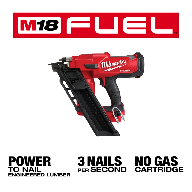 Milwaukee 2745-20EM M18 FUEL 18V 30 Degree Framing Nailer w/ EXT Capacity Mag - Image 3