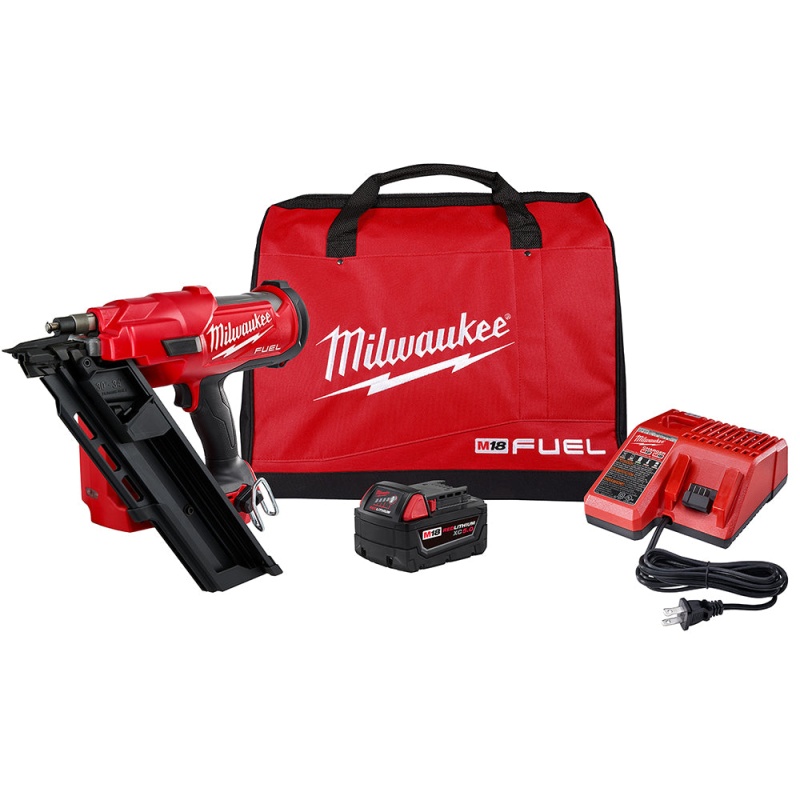 Milwaukee 2745-21 M18 FUEL 18V 30 Degree Lithium-Ion Cordless Framing Nailer Kit