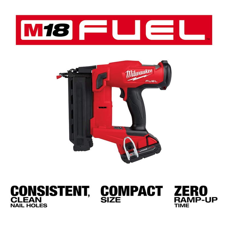 Milwaukee 2746-21Ct M18 FUEL 18V 18 Gauge Brad Nailer Kit - Image 4