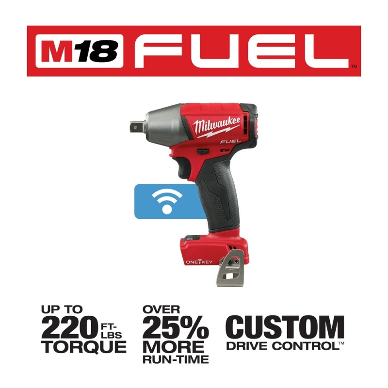 Milwaukee 2759-80 M18 FUEL 18V 1/2" Compact Impact Wrench Kit - Bare Tool -Recon - Image 3