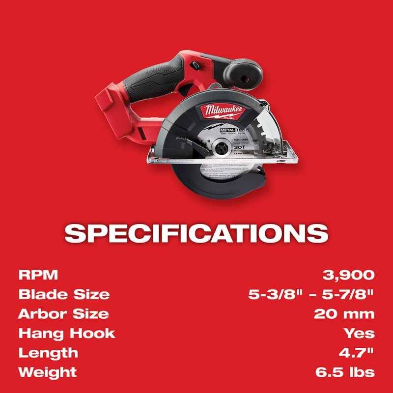 Milwaukee 2782-20 M18 FUEL 18V 5-3/8-Inch Metal Cutting Circular Saw - Bare Tool - Image 8