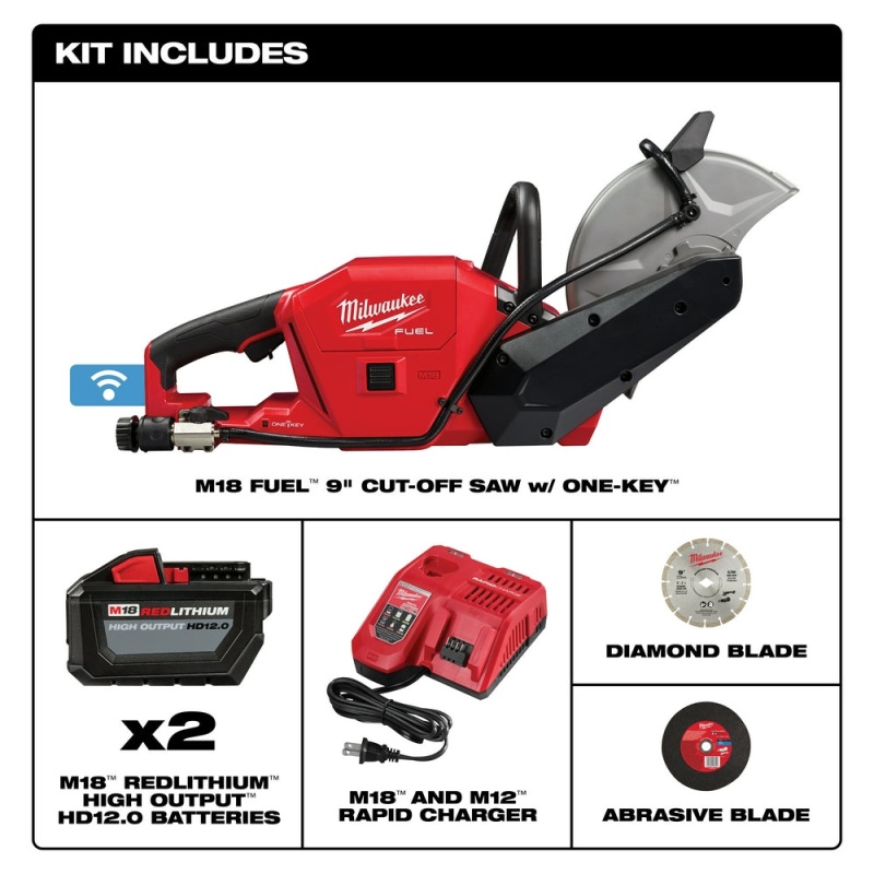 Milwaukee 2786-22HD M18 FUEL 18V 9 Inch Cut-Off Saw w/ ONE-KEY Kit - Image 2