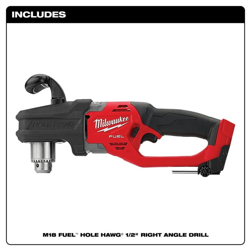 Milwaukee 2807-20 M18 FUEL 18V 12" HOLE HAWG Right Angle Drill -Bare Tool - Image 2