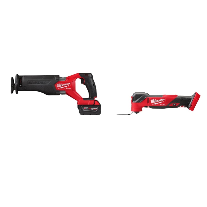 Milwaukee 2821-21MT M18 FUEL 18V SAWZALL / Oscillating Multi-Tool Combo Kit