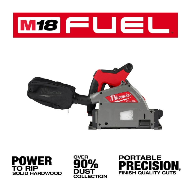 Milwaukee 2831-21TB M18 FUEL 18V Track Saw Kit w/ 55" Track Saw Guide and Blade - Image 2