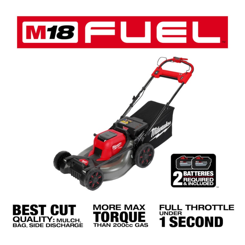 Milwaukee 2823-22HD M18 FUEL 21" Self-Propelled Cordless Lawnmower Mower Kit - Image 2