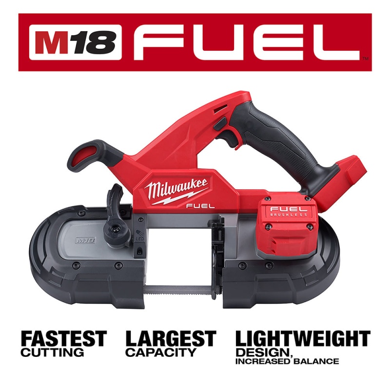 Milwaukee 2829-20B8F M18 FUEL 18V Li-Ion Compact Band Saw w/ 8AH Forge Battery - Image 2