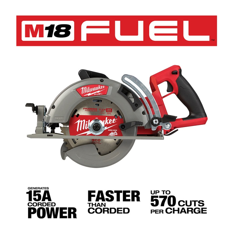 Milwaukee 2830-20SW M18 FUEL 18V 7-1/4" Circular Saw / SAWZALL Combo Kit - Image 2