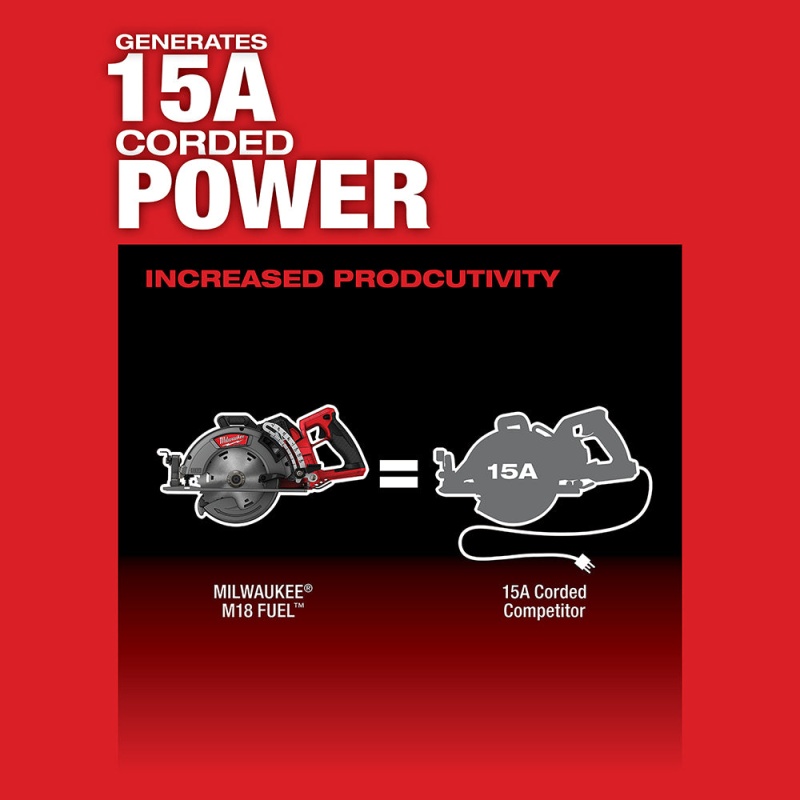 Milwaukee 2830-20SW M18 FUEL 18V 7-1/4" Circular Saw / SAWZALL Combo Kit - Image 4