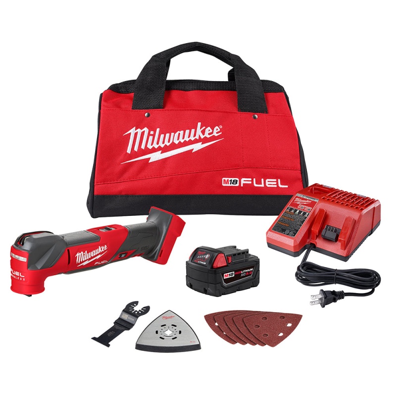 Milwaukee 2836-21 M18 FUEL 18V Cordless Li-Ion Oscillating Multi Tool Kit