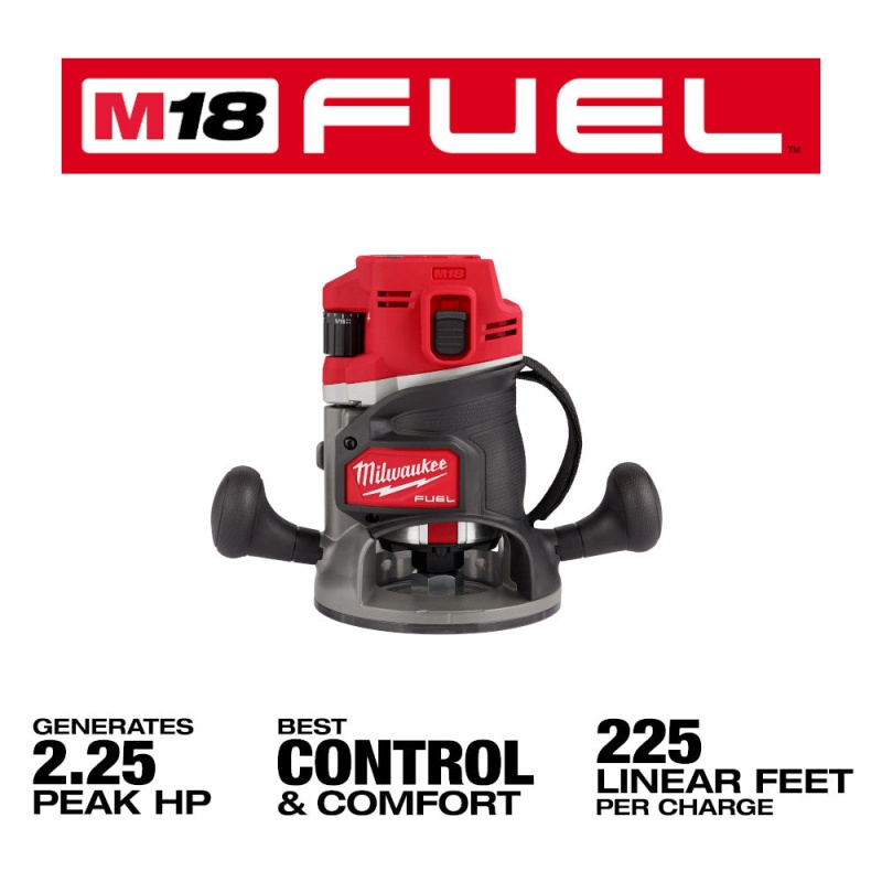 Milwaukee 2838-21 M18 FUEL 18V 1/2" Cordless Lithium-Ion Router Kit - Image 3