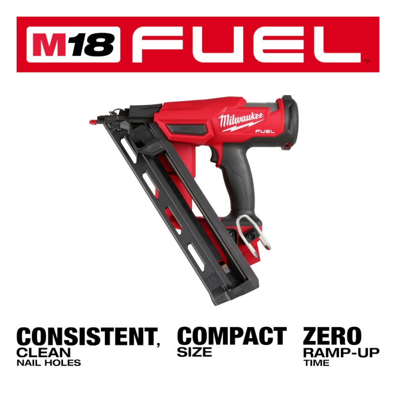 Milwaukee 2839-20 M18 FUEL Ergonomic Cordless 15 Gauge Finish Nailer - Bare Tool - Image 2