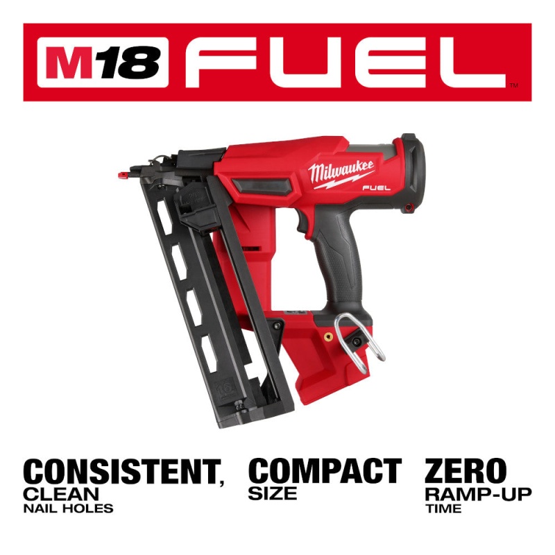 Milwaukee 2841-80 M18 18V 16 Gauge Cordless Angled Nailer - Reconditioned - Image 2