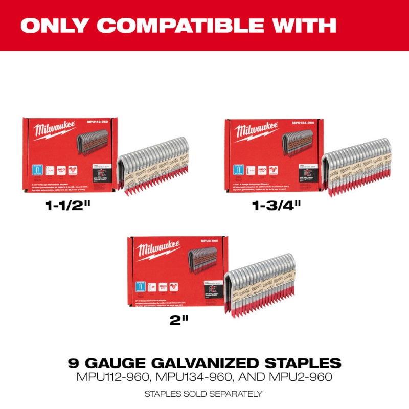 Milwaukee 2843-20 M18 18V FUEL Li-Ion Utility Fencing Stapler - Bare Tool - Image 9