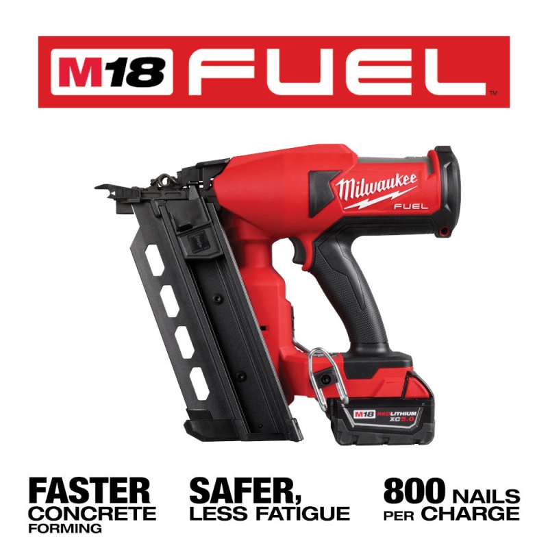 Milwaukee 2844-21 M18 FUEL 18V Cordless Li-Ion Duplex Nailer Kit - Image 6