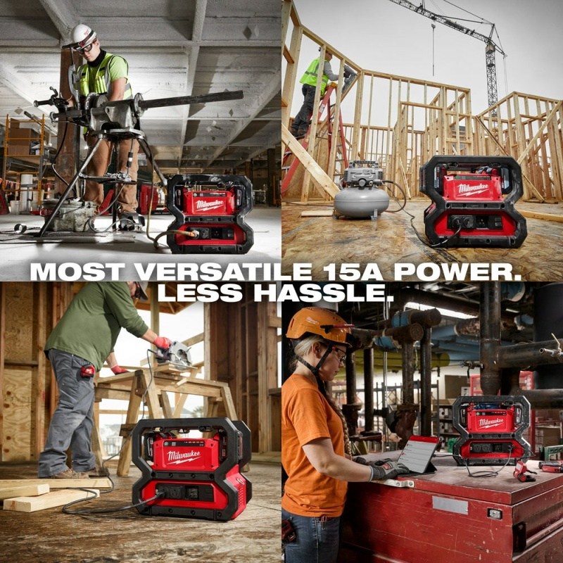 Milwaukee 2845-20X6 M18 18V 3600W/1800W Power Supply w/ 4 - 6AH Batteries - Image 3