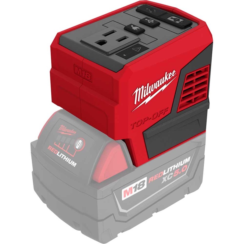 Milwaukee 2846-20 M18 18V 175W TOP-OFF Li-Ion Compact Inverter Power Supply - Image 4