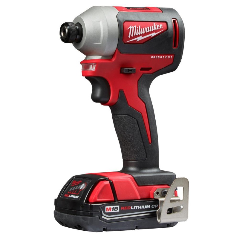 Milwaukee 2850-21P M18 18V Brushless Cordless 1/4 Inch Hex Impact Driver Kit - Image 2