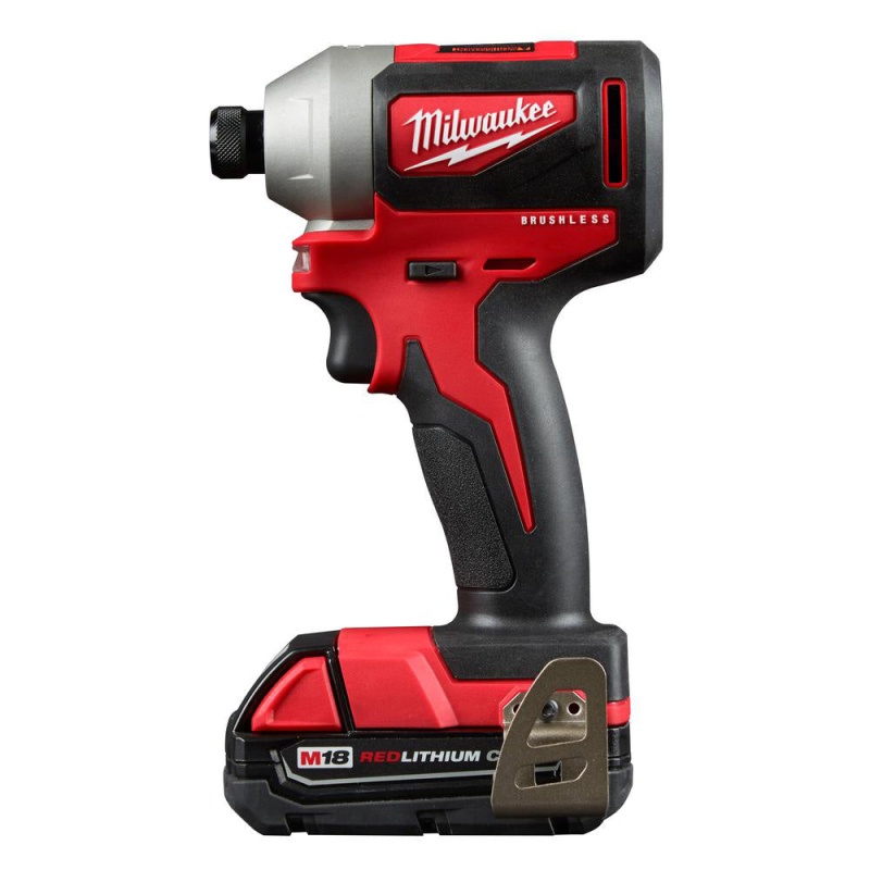 Milwaukee 2850-21P M18 18V Brushless Cordless 1/4 Inch Hex Impact Driver Kit - Image 6