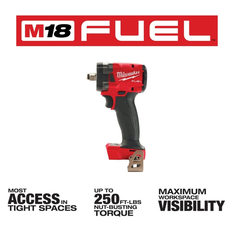 Milwaukee 2855-20 M18 FUEL 18V 1/2" Impact Wrench w/Friction Ring -Bare Tool - Image 3