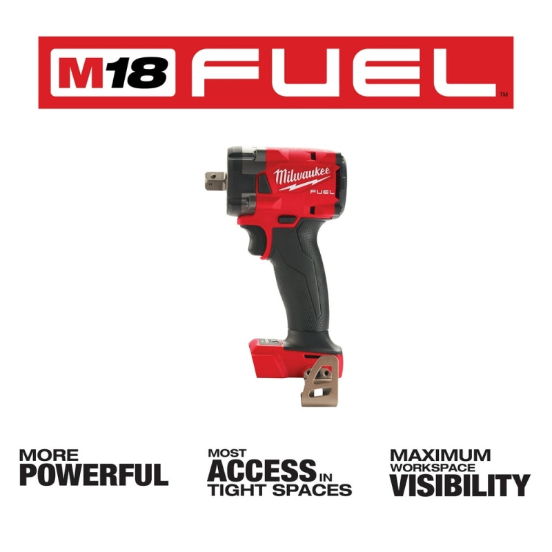 Milwaukee 2855P-80 M18 FUEL 18V 1/2" Compact Impact Wrench - Recon - Bare Tool - Image 3