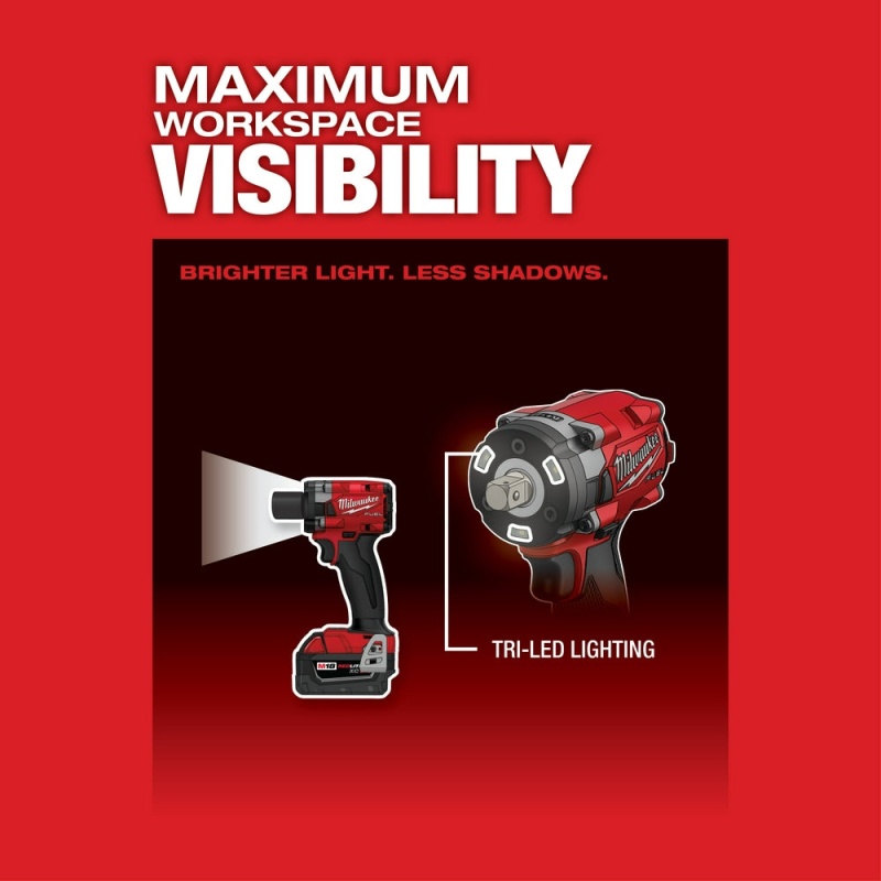 Milwaukee 2855P-80 M18 FUEL 18V 1/2" Compact Impact Wrench - Recon - Bare Tool - Image 7