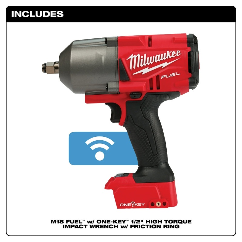 Milwaukee 2863-20 M18 FUEL 18V 1/2-Inch Friction Ring Impact Wrench - Bare Tool - Image 2