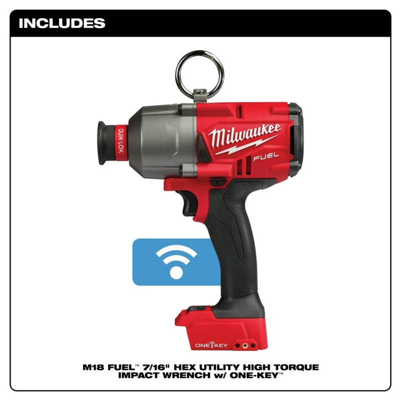 Milwaukee 2865-20 M18 FUEL 18 Volt 7/16 Inch Hex Utility Impact Wrench-Bare Tool - Image 2