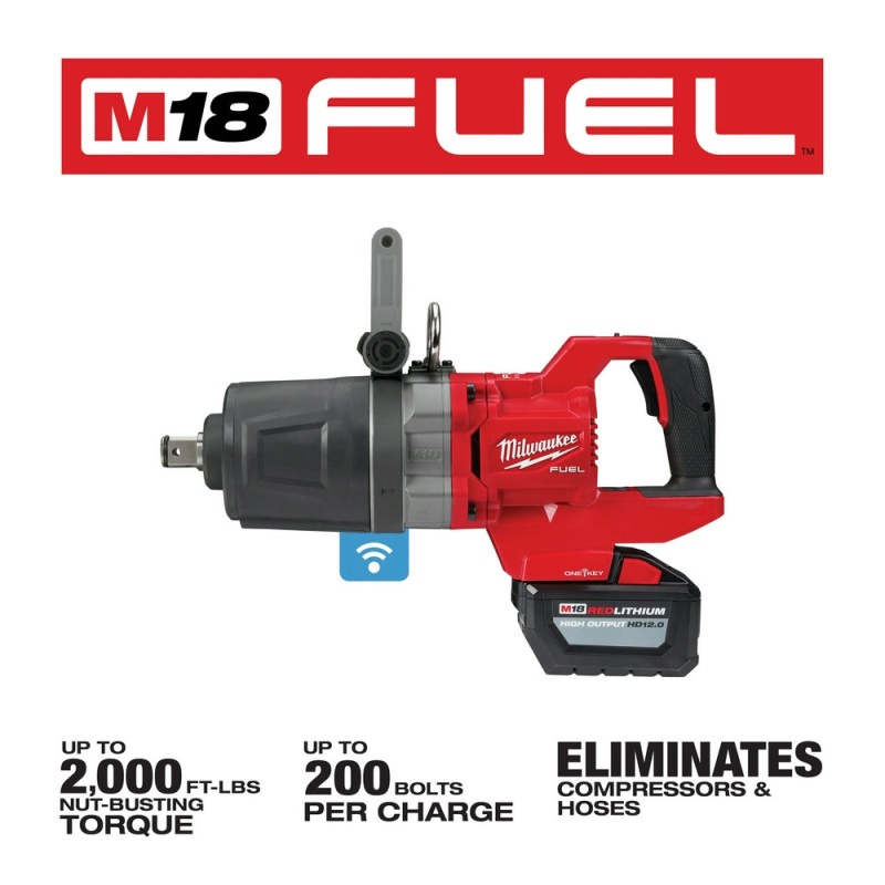 Milwaukee 2868-22HD M18 FUEL 18V 1" D-Handle High Torque Impact Wrench Kit - Image 3