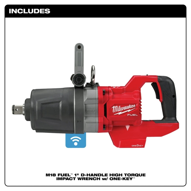 Milwaukee 2868-80 M18 FUEL 18V 1" D-Handle Impact Wrench - Bare Tool, Recon - Image 2