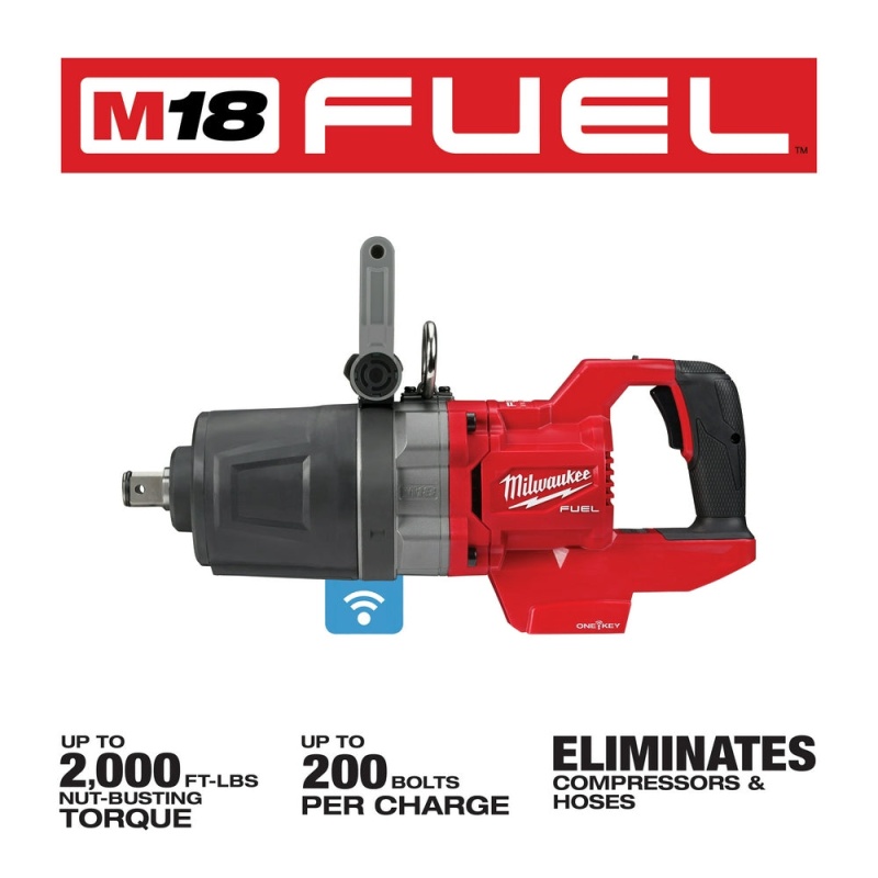 Milwaukee 2868-80 M18 FUEL 18V 1" D-Handle Impact Wrench - Bare Tool, Recon - Image 3