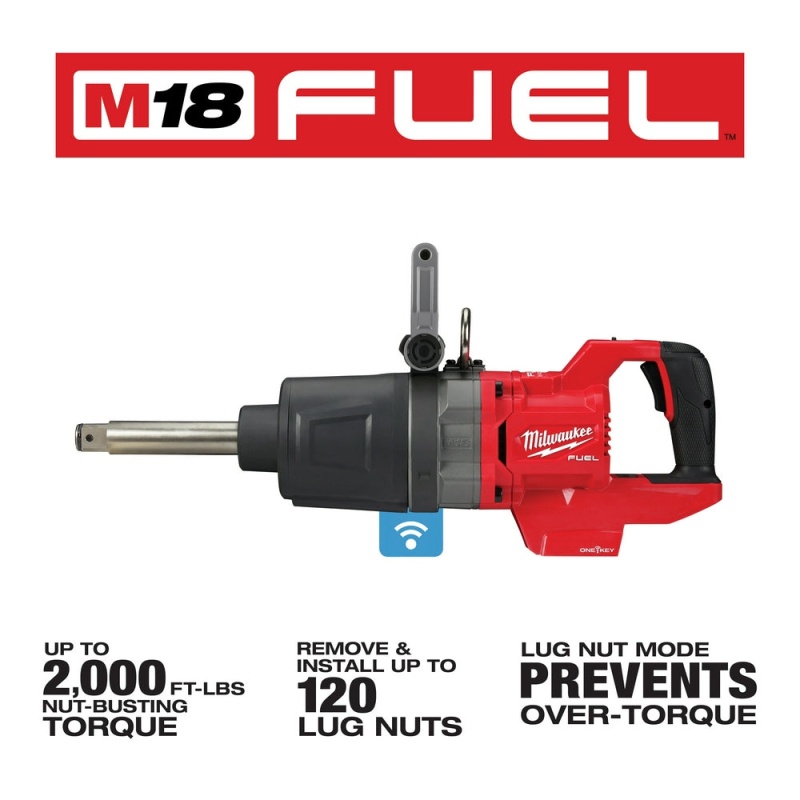 Milwaukee 2869-20 M18 FUEL 18V 1" D-Handle Anvil High Impact Wrench-Bare Tool - Image 3