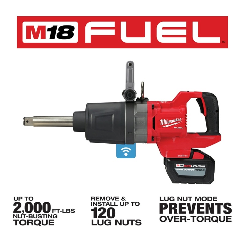 Milwaukee 2869-22HD M18 FUEL 18V 1" D-Handle Anvil High Torque Impact Wrench Kit - Image 3