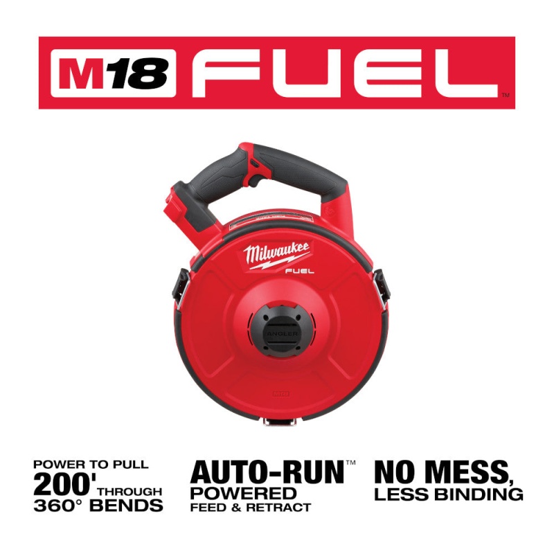 Milwaukee 2873-20S240 M18 FUEL 18V Angler Pulling Fish Tape w/ 240' x 1/8" Steel - Image 2