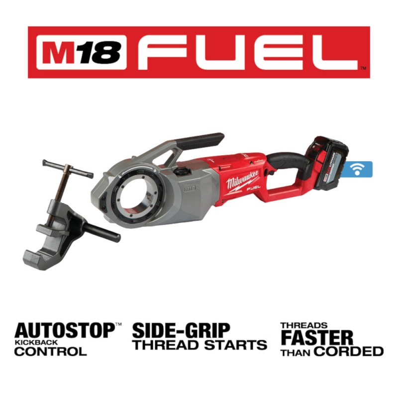 Milwaukee 2874-22HDBS M18 FUEL 18V Pipe Threader / Deep Bandsaw Combo Kit - Image 3