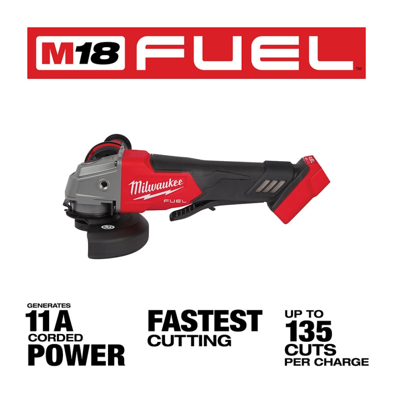 Milwaukee 2880-20 M18 FUEL 4-1/2" / 5" Grinder Paddle Switch No-Lock - Bare Tool - Image 3