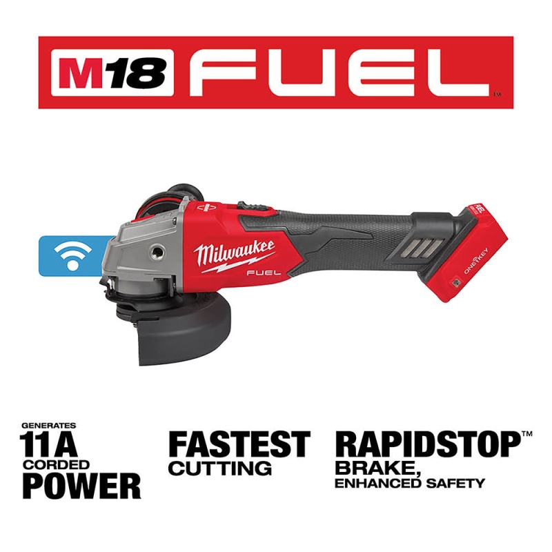 Milwaukee 2883-20 M18 FUEL 18V Slide Braking Grinder w/ Slide Switch - Bare Tool - Image 2