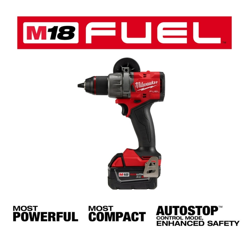 Milwaukee 2903-22 M18 FUEL 18V 1/2" Cordless Li-Ion Drill/Driver Kit - Image 3