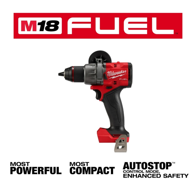 Milwaukee 2904-20 M18 FUEL 18V 1/2" Cordless Hammer Drill/Driver - Bare Tool - Image 3