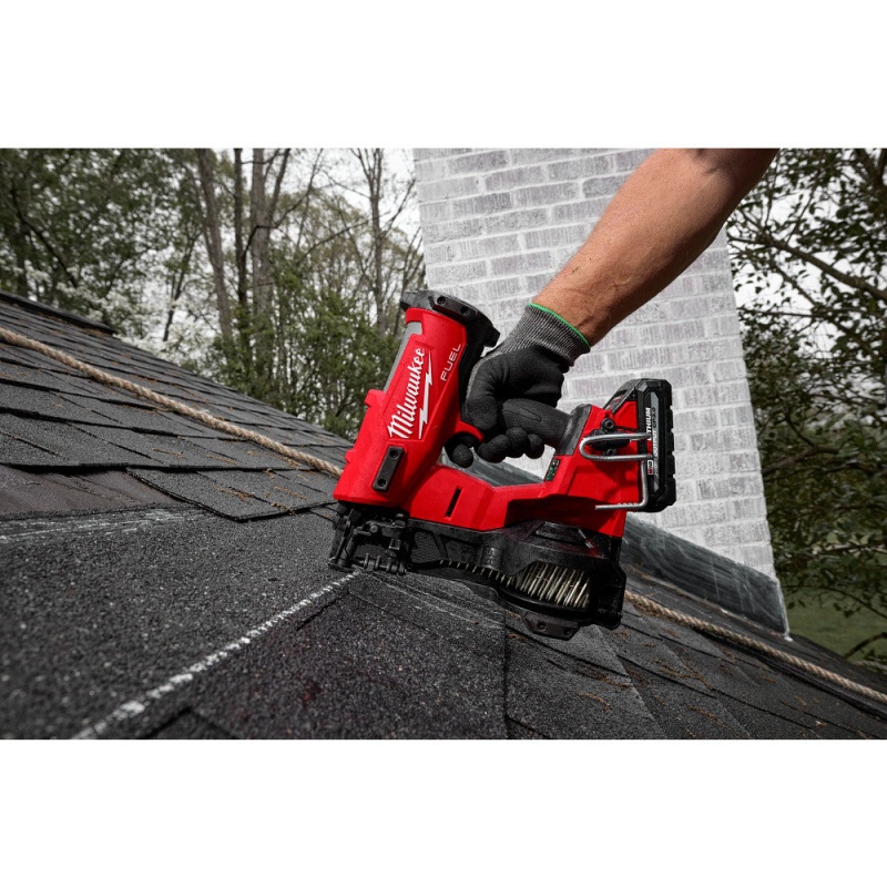 Milwaukee 2909-20 M18 FUEL 18V Cordless Li-Ion Coil Roofing Nailer - Bare Tool - Image 8